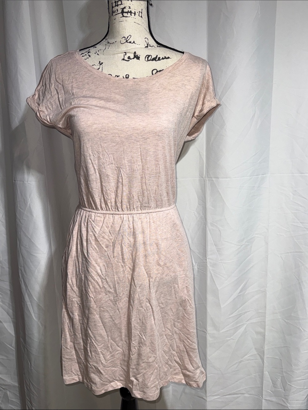 H&M Classic Light Pink Casual Mini Dress